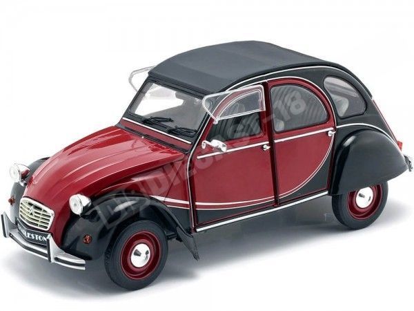 1982 Citroen 2CV6 Charleston Rojo/Negro 1:18 Solido S1805013