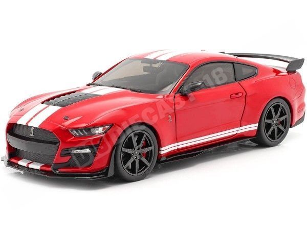 2020 Ford Mustang Shelby GT500 Fast Track Rojo/Blanco 1:18 Solido S...