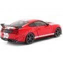 2020 Ford Mustang Shelby GT500 Fast Track Rojo/Blanco 1:18 Solido S...