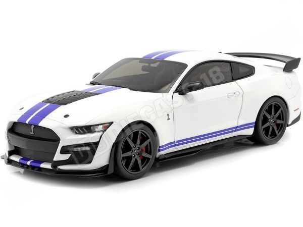 2020 Ford Mustang Shelby GT500 Fast Track Blanco/Azul 1:18 Solido S...