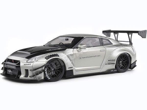 2020 Nissan GT-R (R35) LB-Walk Body Kit 2.0 Gris Perla 1:18 Solido S1805802