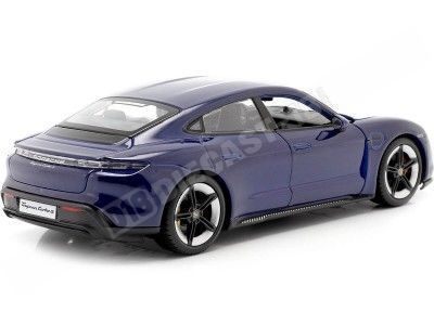 2021 Porsche Taycan Turbo S Azul 1:24 Bburago 21098 2