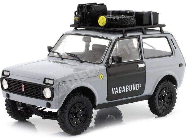 1980 Lada Niva Vlada Con Baca Gris/Negro 1:18 Solido S1807302