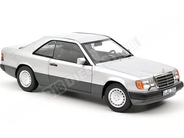 1990 Mercedes-Benz 300 CE-24 Coupé C124 Plateado 1:18 Norev HQ 183880