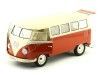 Cochesdemetal.es 1963 Volkswagen T1 Classical Microbus Rojo/Blanco 1:18 Welly 18054