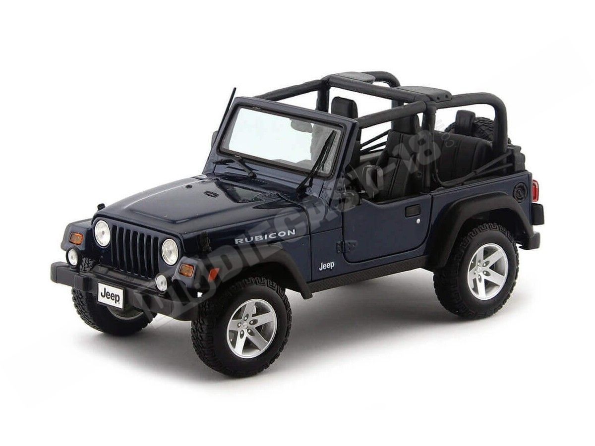 2003 Jeep Wrangler Rubicon Azul Metalizado 1:18 Maisto 31663