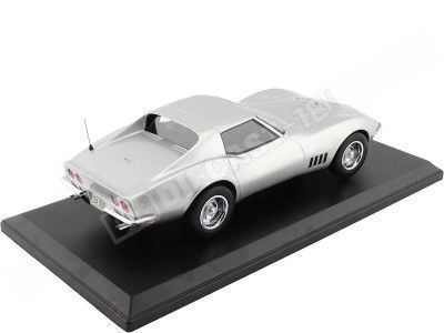 1969 Chevrolet Corvette Coupe Gris Metalizado 1:18 Norev 189032 2