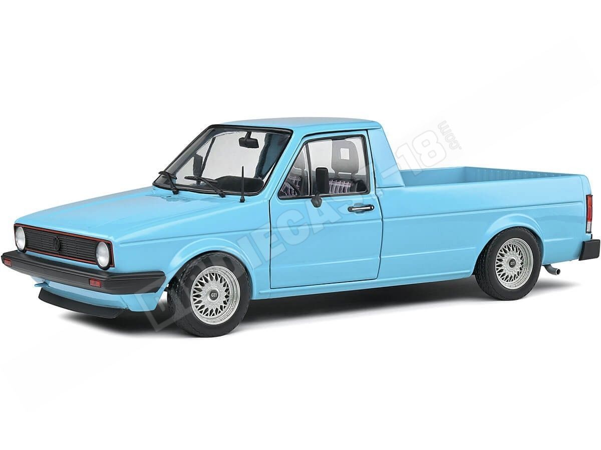 1982 Volkswagen VW Caddy MK1 Custom PickUp Azul Miami 1:18 Solido S1803509