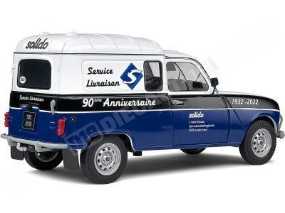 1988 Renault R4 4L F4 "Servicio de Entrega Solido" Azul/Negro/Blanco 1:18 Solido S1802207 2