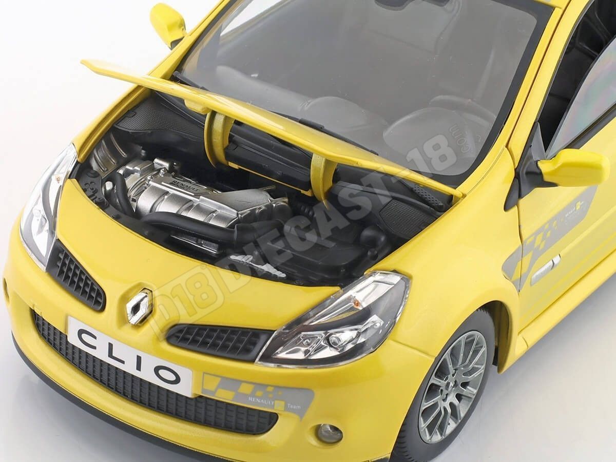 2007 Renault Clio RS F1 Team Sirius Yellow 1:18 Norev 185236