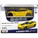 Cochesdemetal.es 2015 Chevrolet Corvette C7 Z06 Amarillo "Metal Kit" 1:24 MAISTO 39246