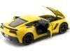 Cochesdemetal.es 2015 Chevrolet Corvette C7 Z06 Amarillo "Metal Kit" 1:24 MAISTO 39246