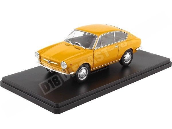 1965 Fiat 850 Coupe (Seat 850 Coupe) Amarillo 1:24 WhiteBox 124168-O