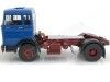 Cochesdemetal.es 1969 Camion Mercedes LPS 1632 DOS EJES BLUE-RED 1:18 ROAD Kings 180022