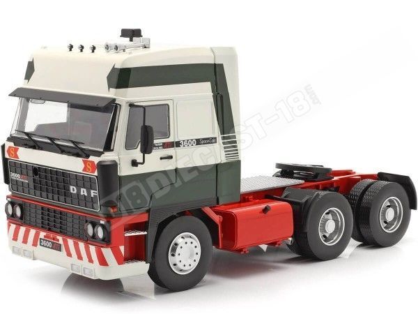 1982 Camion DAF 3600 SpaceCab Verde/Blanco 1:18 Road Kings 180092