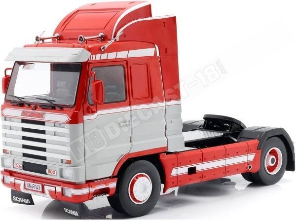 1995 Camion Scania 143 Streamline Rojo/Gris 1:18 Road Kings 180101