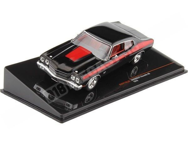 1970 Chevrolet Chevelle SS Negro/Rojo 1:43 IXO Models CLC477N.22