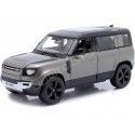 2022 Land Rover Defender 110 Gris Oscuro Metalizado 1:24 Bburago 18-21101