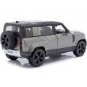 2022 Land Rover Defender 110 Gris Oscuro Metalizado 1:24 Bburago 18-21101