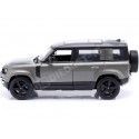 2022 Land Rover Defender 110 Gris Oscuro Metalizado 1:24 Bburago 18-21101