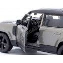 2022 Land Rover Defender 110 Gris Oscuro Metalizado 1:24 Bburago 18-21101