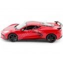 2020 Chevrolet Corvette Stingray Coupe High Wing Rojo/Negro 1:24 Ma...