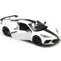 2020 Chevrolet Corvette Stingray Coupe High Wing Blanco/Negro 1:24 ...