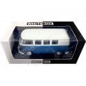 1960 Volkswagen VW T1 Kombi Azul/Blanco 1:24 WhiteBox 124179