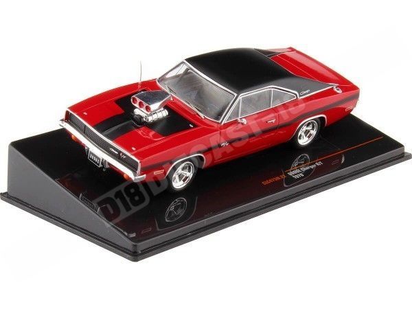 1970 Dodge Charger R/T Rojo/Negro 1:43 IXO Models CLC475N.22