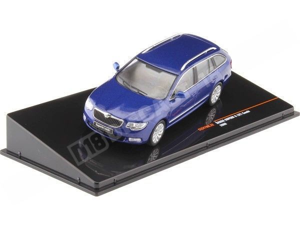 2008 Skoda Superb II (3T) Combi Azul Metalizado 1:43 IXO Models CLC...