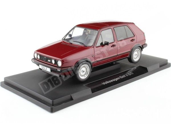 1984 Volkswagen VW Golf 2 GTI Rojo Oscuro 1:18 MC Group 18391