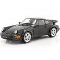 Cochesdemetal.es 1988 Porsche 911 (964) Turbo Coupe Negro 1:18 Welly 18026