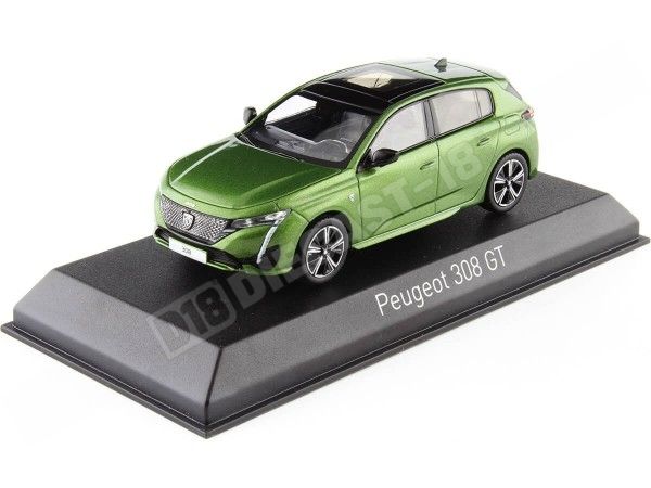 2021 Peugeot 308 GT Verde Oliva 1:43 Norev 473930