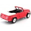 1970 Jeep Jeepster Commando Convertible Rojo/Blanco 1:24 Welly 24117