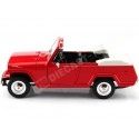 1970 Jeep Jeepster Commando Convertible Rojo/Blanco 1:24 Welly 24117