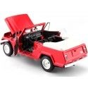 1970 Jeep Jeepster Commando Convertible Rojo/Blanco 1:24 Welly 24117