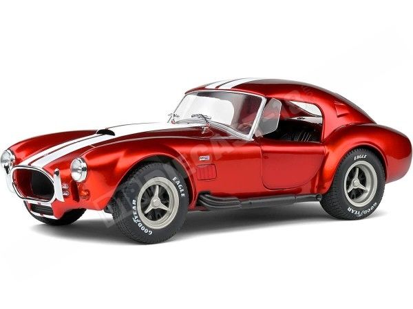 1965 Shelby AC Cobra 427 Hardtop Rojo Metalizado 1:18 Solido S1804909