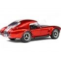 1965 Shelby AC Cobra 427 Hardtop Rojo Metalizado 1:18 Solido S1804909