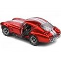 1965 Shelby AC Cobra 427 Hardtop Rojo Metalizado 1:18 Solido S1804909