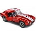 1965 Shelby AC Cobra 427 Hardtop Rojo Metalizado 1:18 Solido S1804909