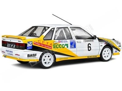 Cochesdemetal.es 1991 Renault 21 R21 Turbo Nº6 Rats/Bourdaud Rally Charlemagne 1:18 Solido S1807704 2