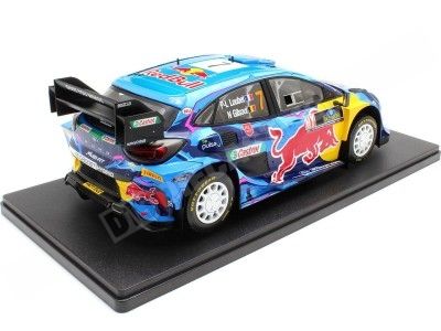 2023 Ford Puma Rally1 Nº7 Loubet/Gilsoul Rally Suecia 1:18 IXO Models 18RMC154B.22 2