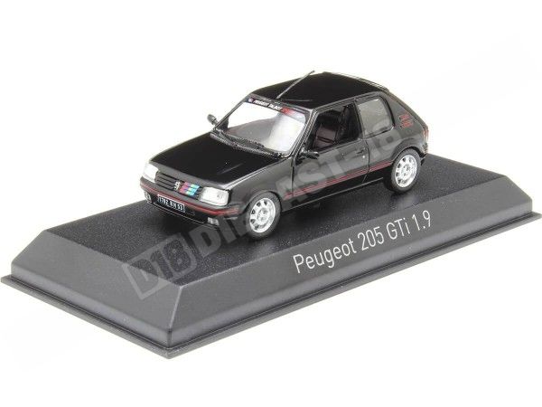 1992 Peugeot 205 GTi 1.9 Negro PTS 1:43 Norev 471734