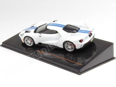 2017 Ford GT Blanco/Azul 1:43 IXO Models CLC536N.22 2