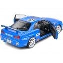 2000 Nissan Skyline GT-R (R34) Streetfighter Calsonic Tribute Azul 1:18 Solido S1804307