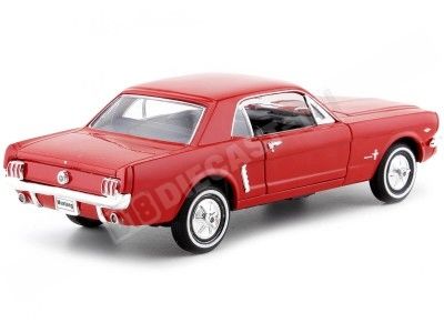 1964 Ford Mustang 1/2 Coupe Rojo 1:24 Welly 22451 2