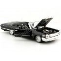 1963 Chevrolet Impala Convertible Tuning Negro 1:24 Welly 22434