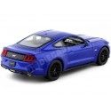 2015 Ford Mustang GT Azul Metalizado 1:24 Welly 24062