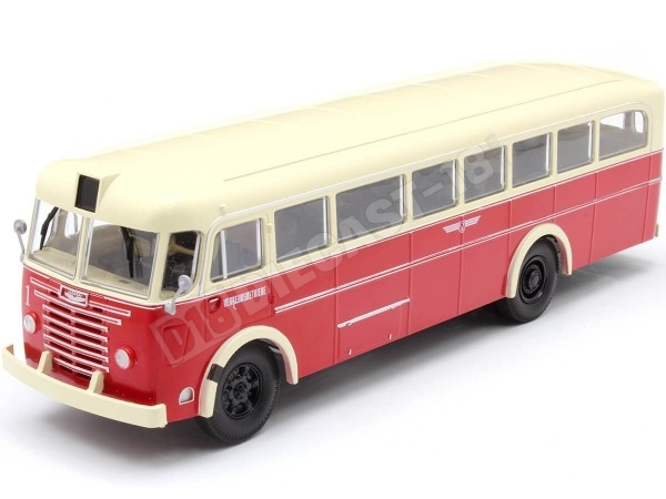 1965 Ikarus 60 Transporte Urbano de Cottbus Rojo/Crema 1:43 Premium ClassiXXs PCL47190