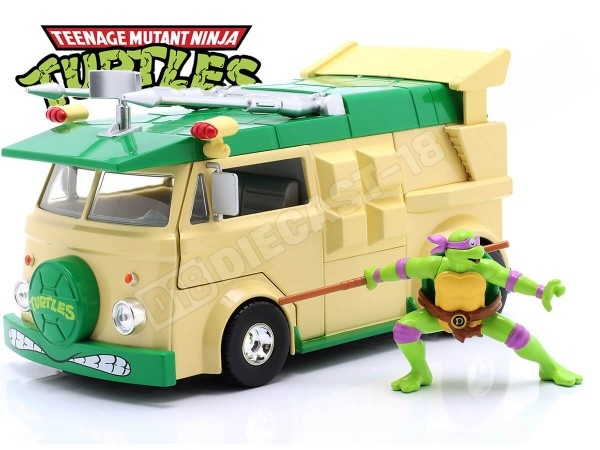 1984 Party Wagon + Donatello "Tortugas Ninja" 1:24 Jada Toys 34529 253285003